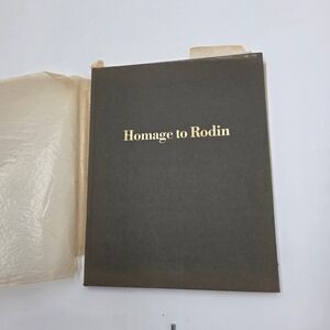 Homage to Rodin Art Book Los Angeles County Museum of Art Cantor Collection 1967